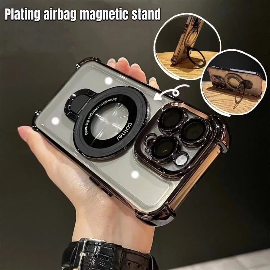 CASELIFY luxuria anticrack magsafe standing lens protector case iphone