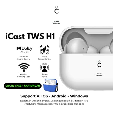 iCast TWS Pro H1 Edition Final Upgrade Wireless Charging