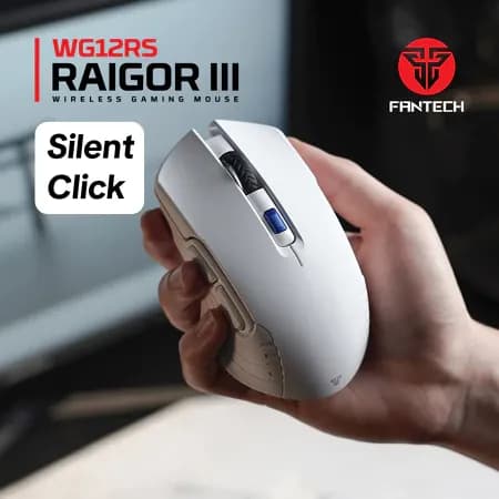 Fantech RAIGOR III Rechargeable Baterai Mouse Wireless Gaming Silent Click WG12RS
