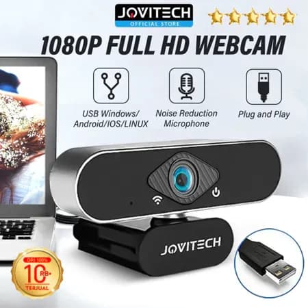 Jovitech Webcams Laptop 1080P USB Kamera PC 4K Full HD Live Broadcast Video Meeting Camera - CM